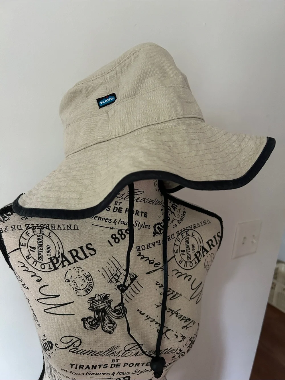 Kavu Khaki Broad Brim Safari Bucket Hat Womens one size
